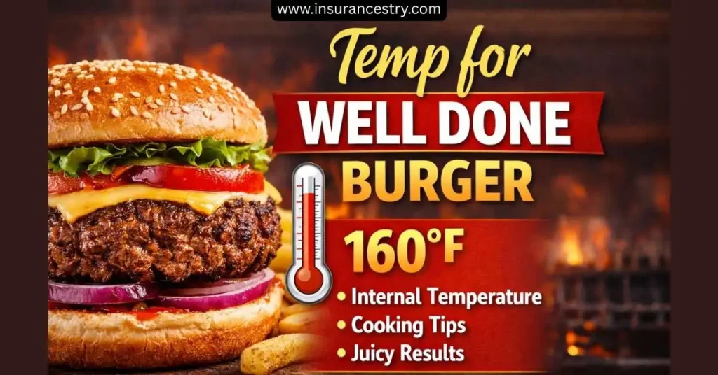 an image of temp for well done burger